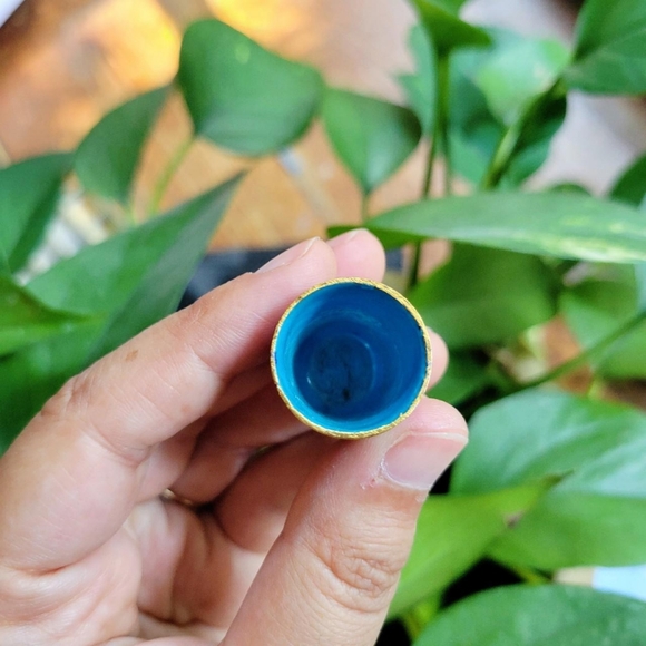 Vintage Floral Cloisonne Thimble - Picture 8 of 8